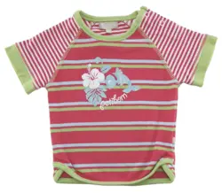 Petibom rød stribet bluse str. 68