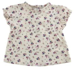 H&M cremefarvet kortærmet T-shirt str. 62