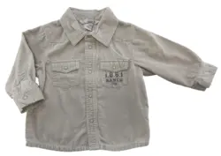 H&M beige babyfløjlsskjorte str. 74