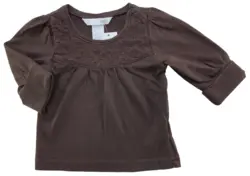H&M brun langærmet bluse str. 62