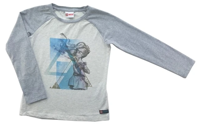 Lego wear grå langærmet T-shirt str. 122