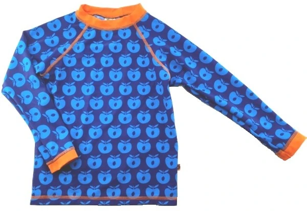 Ny Småfolk turkisblå langærmet UV T-shirt str. 104-110