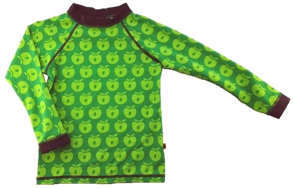 Ny Småfolk grøn UV T-shirt str. 98-104