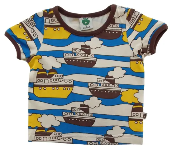 Ny Småfolk råhvid kortærmet T-shirt str. 56