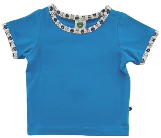 Ny Småfolk turkisblå T-shirt str. 68