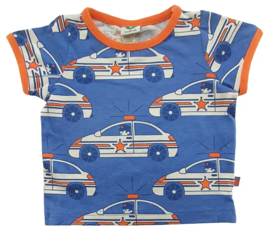 Ny Småfolk blå kortærmet T-shirt str. 68