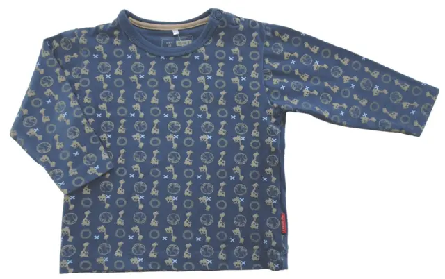 Name it blågrå langærmet T-shirt str. 68