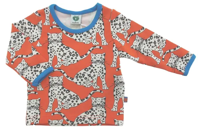 Ny Småfolk orange langærmet bluse