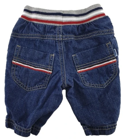 Fixoni blå denim babybukser str. 56