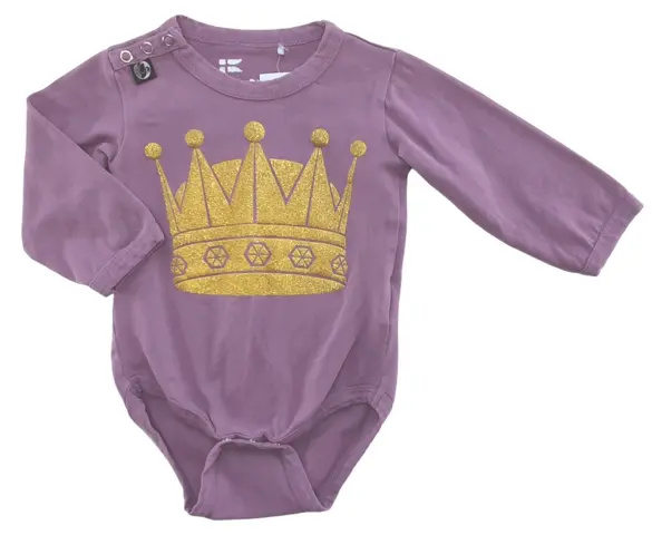 Danefæ lilla langærmet body str. 6 mdr