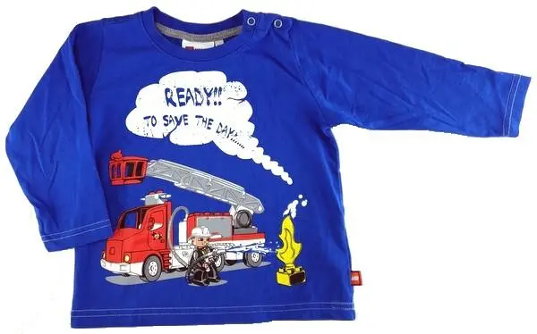 Lego wear blå langærmet T-shirt str. 80