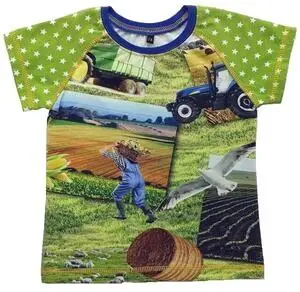 Frisk grøn kortærmet T-shirt str. 74