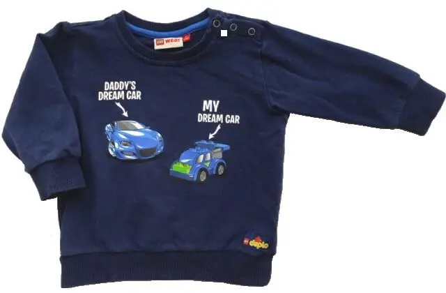 Lego wear mørkeblå sweatshirt str. 80