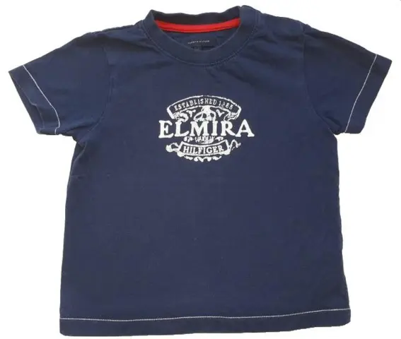Tommy Hilfiger mørkeblå kortærmet T-shirt str. 2 år