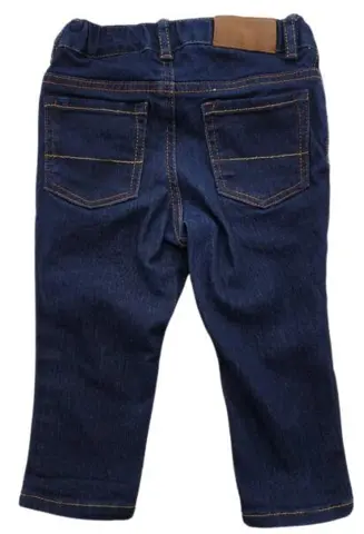 H&M mørkeblå slimfit denim bukser str. 74