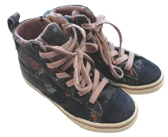 Hummel denim blomstrede sneakers str. 25