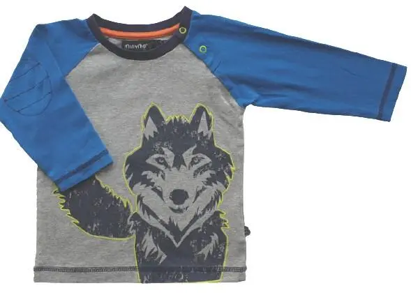 Minymo grå langærmet T-shirt str. 74
