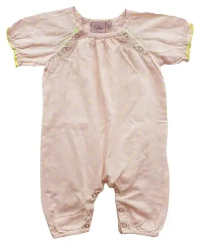 Petit tynd pudderfarvet sommerdragt str. 62