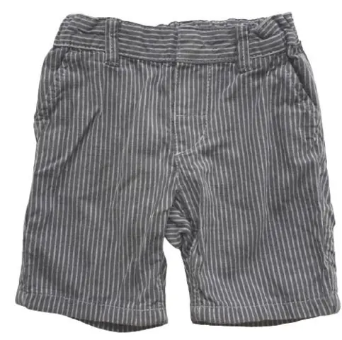 H&M mørkegrå stribede shorts str. 74