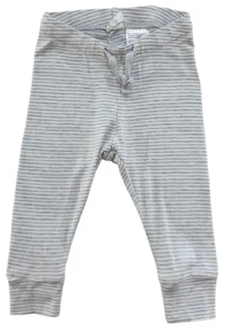 H&M gråstribede bløde babybukser str. 68