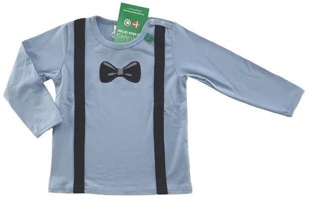 Ny Fred'd world langærmet lyseblå T-shirt str. 74