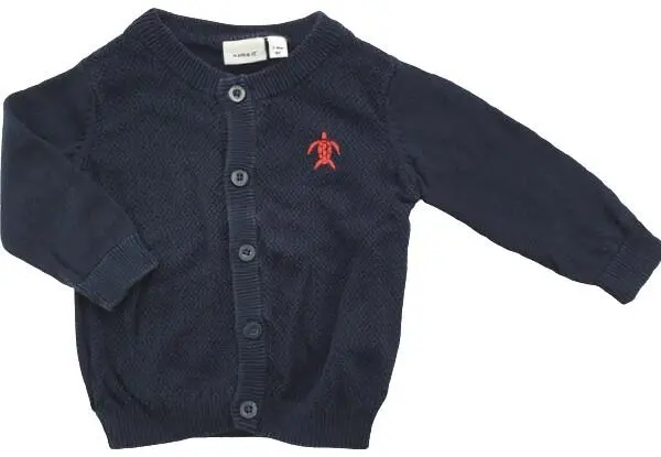 Name it mørkeblå finstrikket cardigan str. 62