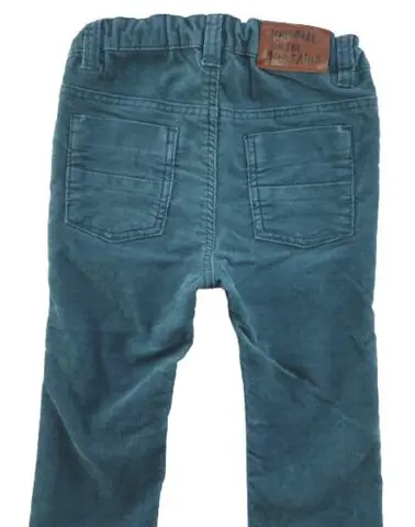 H&M grønne babyfløjlsbukser str. 74