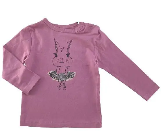 Ny Bjôrna lyselilla langærmet T-shirt str. 62/68