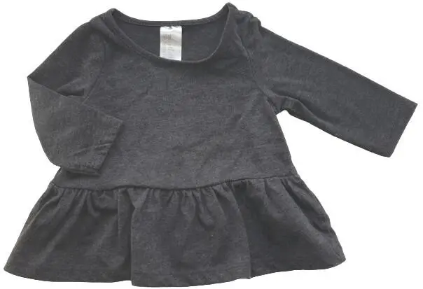 H&M mørkegrå T-shirt kjole str. 56