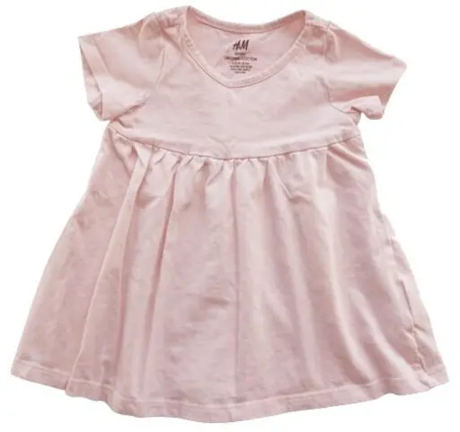 H&M rosa tynd sommerkjole str. 74