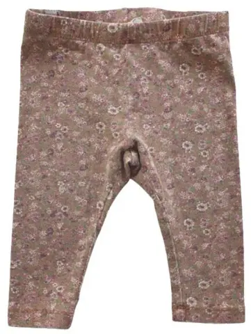 Wheat lysebrune blomstrede leggings str. 68