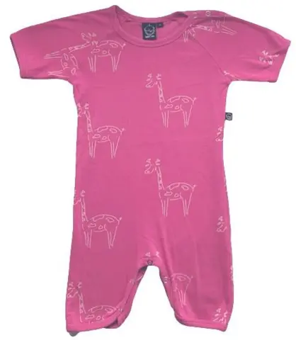 idaT pink kortærmet heldragt str. 80