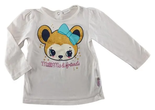 H&M råhvid langærmet T-shirt str. 74