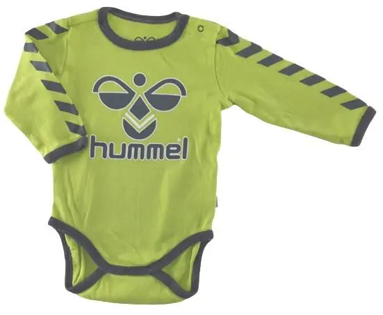 Hummel pistaciegrøn langærmet body str. 62
