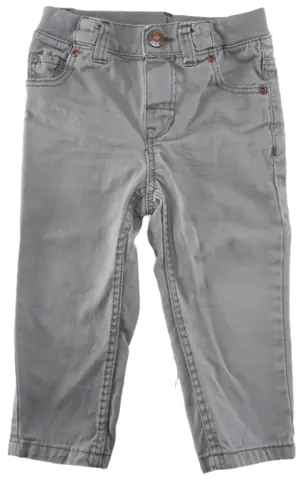 H&M lysegrå denimbukser str. 80
