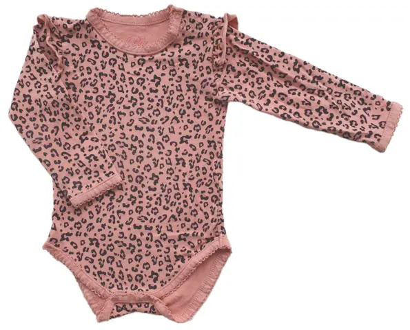 Petit rosa langærmet body str. 74