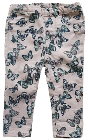 H&M rosa jeggings str. 74