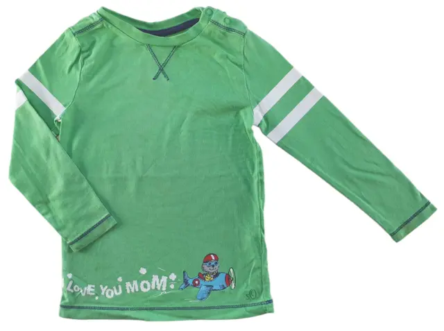 S. Oliver grøn langærmet T-shirt str. 86