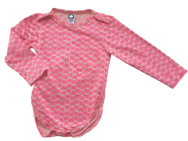 Tumble'n dry neon pink langærmet body str. 74