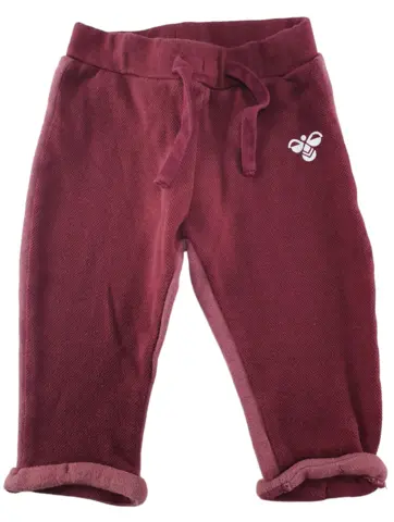 Hummel vinrøde sweatpants str. 74