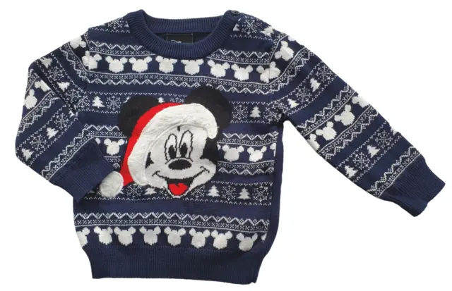 Disney Primark mørkeblå striktrøje str. 74