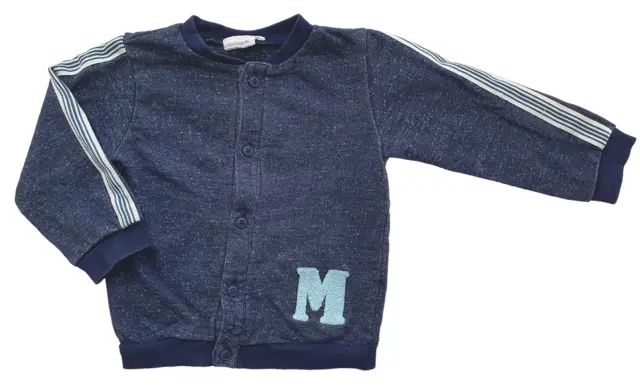 Minymo mørkeblå sweat cardigan str. 80