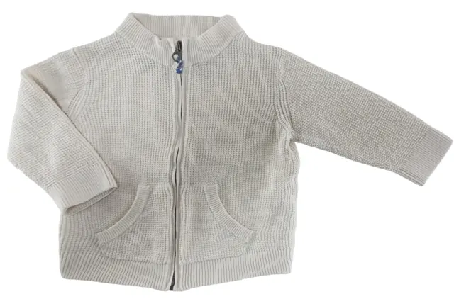 Zara knitwear råhvid strik cardigan str. 74