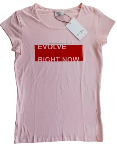 Ny D-XEL lyserød kortærmet T-shirt str. 14