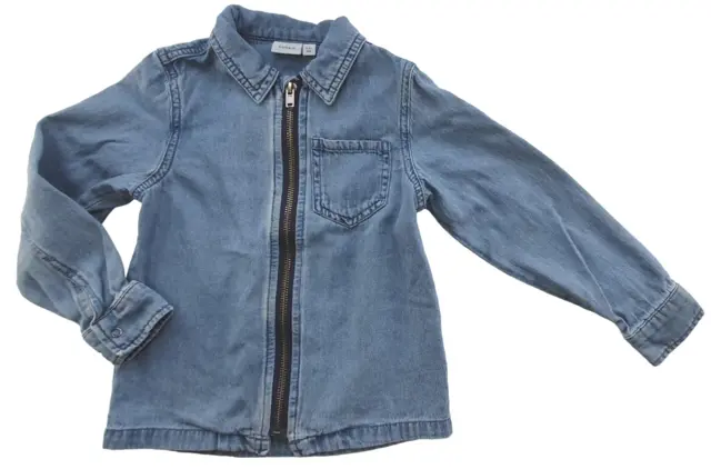Name it lyseblå denim skjorte str. 104
