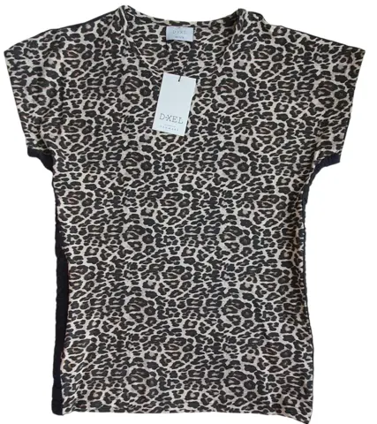 Ny D-XEL beige kortærmet bluse str. 16