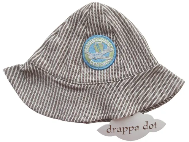Ny Drappa Dot brunstribet sommerhat