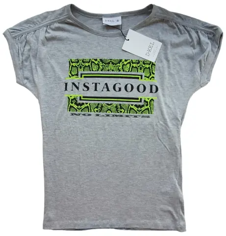 Ny D-XEL lysegrå kortærmet T-shirt str. 152