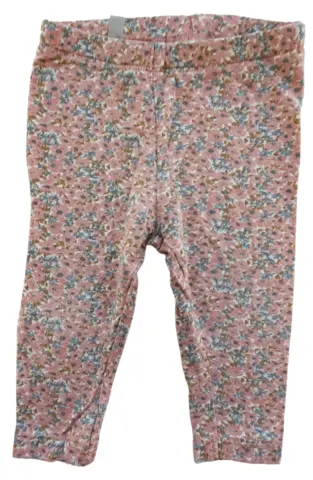 Wheat råhvide blomstrede leggings str. 68