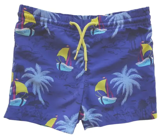 Blå badeshorts str. 98